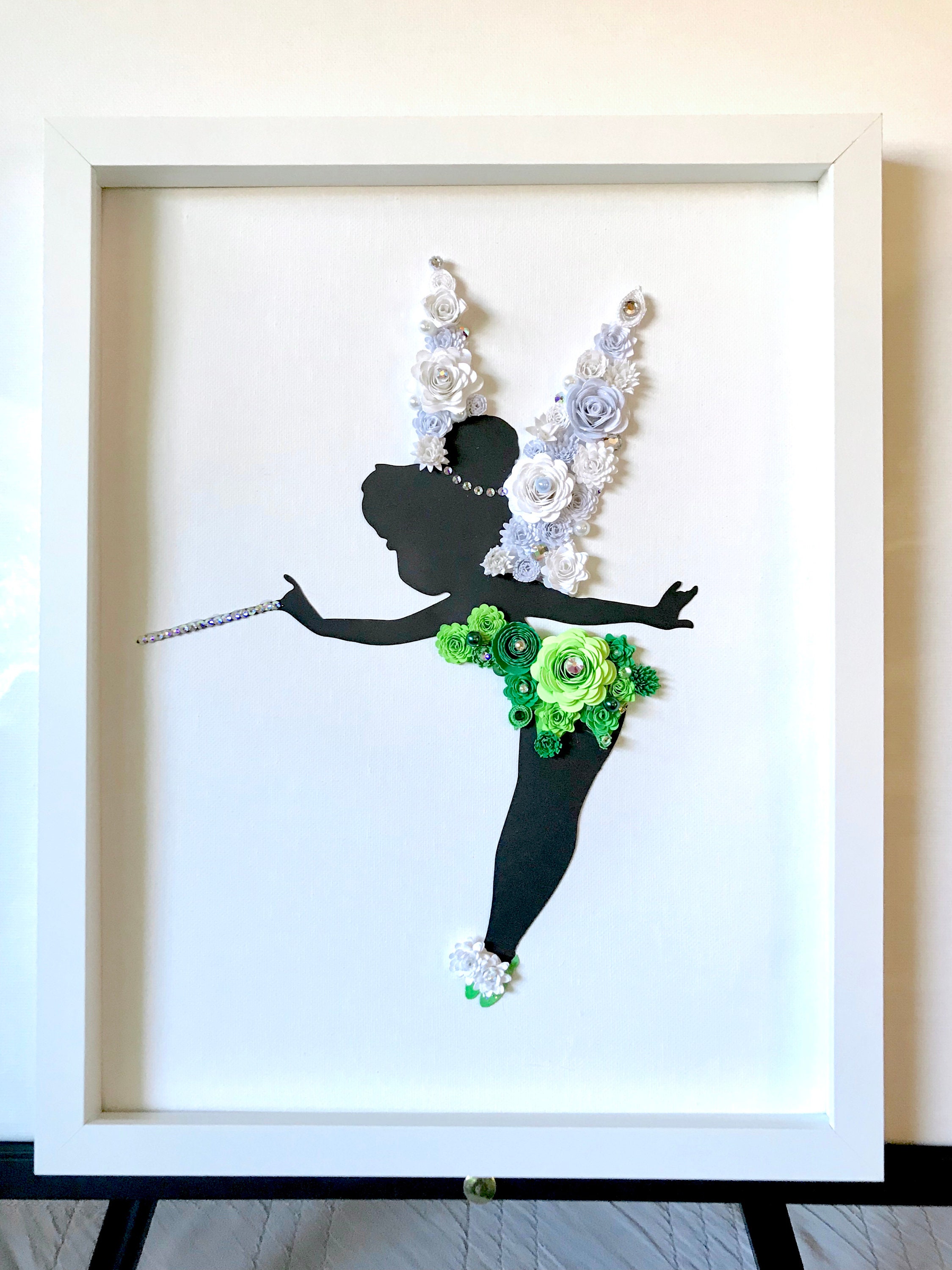 ティンカーベル シャドーボックス 壁掛け インテリア ディズニー