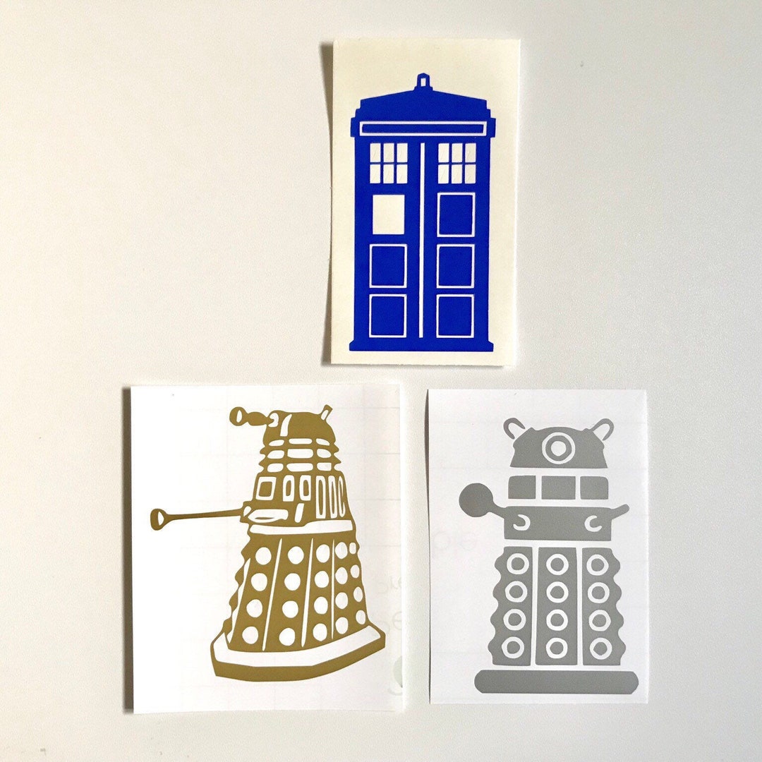 Dr. Who Tardis Police call box Dalek Vinyl decals Fandom Stickers - Etsy 日本