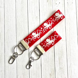 Wristlet Keychain - Mini Key Fob - Tropical Vibes Gift for Her - Beachy Key Holder - Summer Accessory