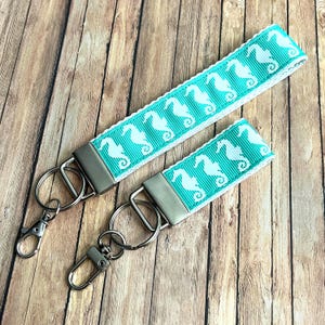 Wristlet Keychain - Mini Key Fob - Tropical Vibes Gift for Her - Beachy Key Holder - Summer Accessory
