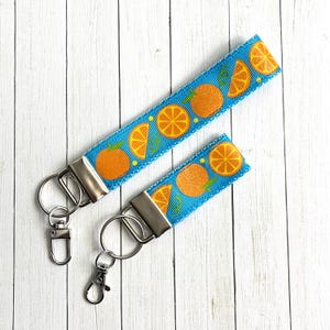 Wristlet Keychain - Mini Key Fob - Tropical Vibes Gift for Her - Beachy Key Holder - Summer Accessory