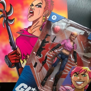 GI JOE CLASSIFED; Zarana figure and art piece