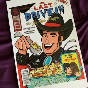 The last drive in with Joe Bob Briggs cereal box art print