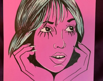 Arte de tinta Shelley Duval 2024