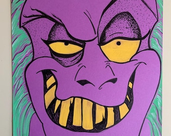 Dibujo animado de Beetlejuice con tinta