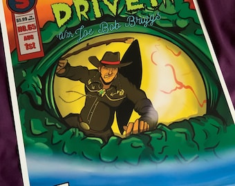 Joe Bob Briggs, portada de The Last Drive en agosto de 2025