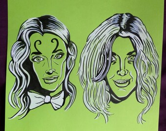 ¡Nuevo tamaño! Arte en tinta del dúo Death Game en el último viaje en 2024 Arte en tinta