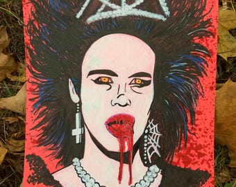 Arte de tinta para Halloween 2024: Angela de La noche de los demonios