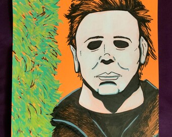 Arte con tinta para Halloween 2024: Michael Myers