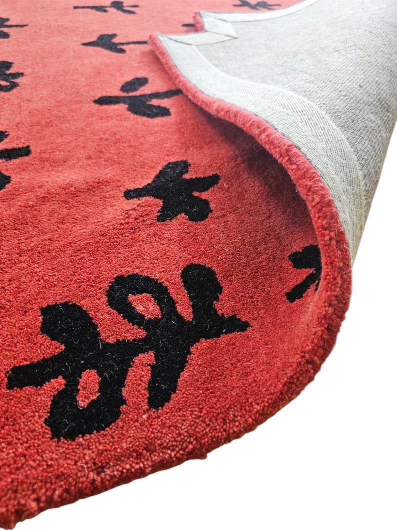 Premium Wool Hand Tufted Rug – Contemporary Interior Design, 9x12 Area Rug for Bedroom and Living Room