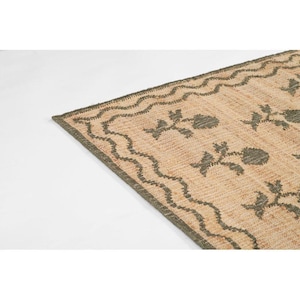Handgeweven jute vloerkleed, handgemaakt jute vloerkleed, natuurlijk jute vloerkleed, katoenen jute vloerkleed, jute slaapkamer vloerkleed, aangepast formaat vloerkleed, jute vloerkleed binnen 8 x 10, 9 x 12 afbeelding 9
