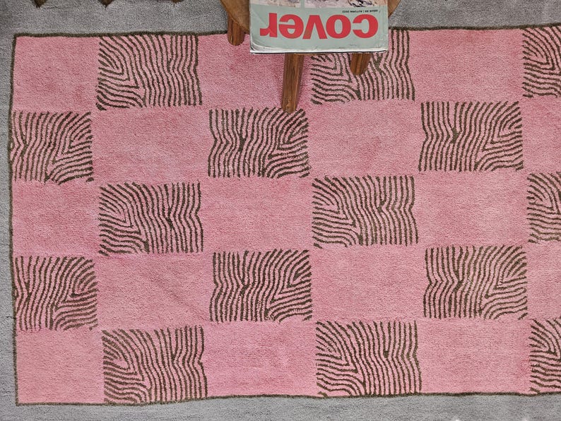 Handtuftad matta i premiumull – skandinavisk inredningsdesign, 23x30 cm matta för sovrum och vardagsrum bild 12