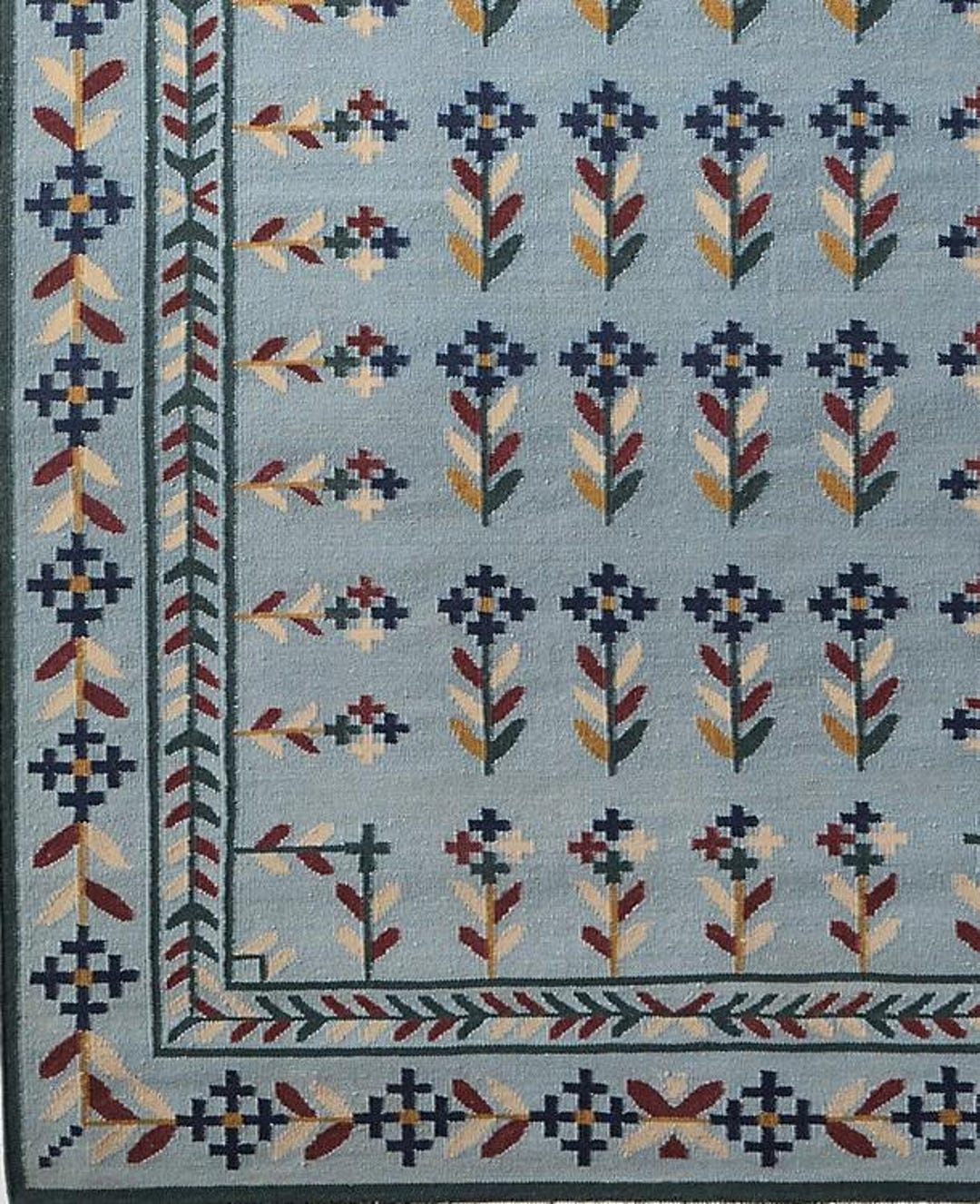 Small Blue Wool Rug Wool Rug 8X10, Blue Wool Bedroom Rug, Modern Wool Area Rug, Rugs for ...