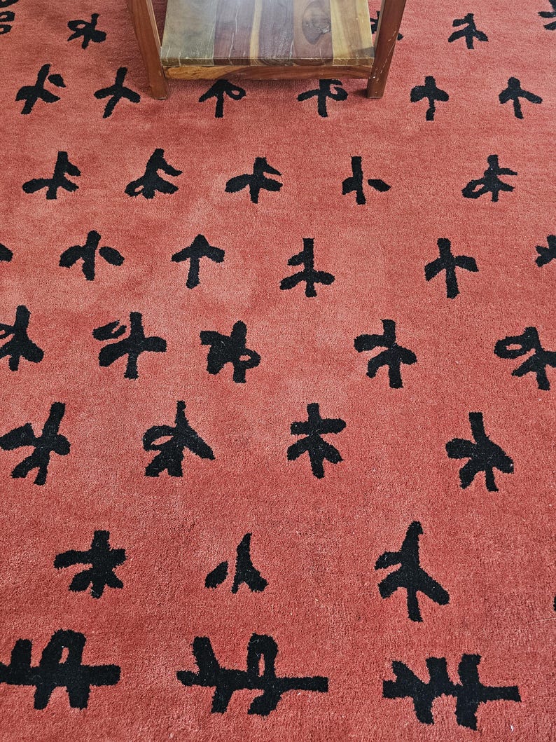 Premium Wool Hand Tufted Rug – Contemporary Interior Design, 9x12 Area Rug for Bedroom and Living Room