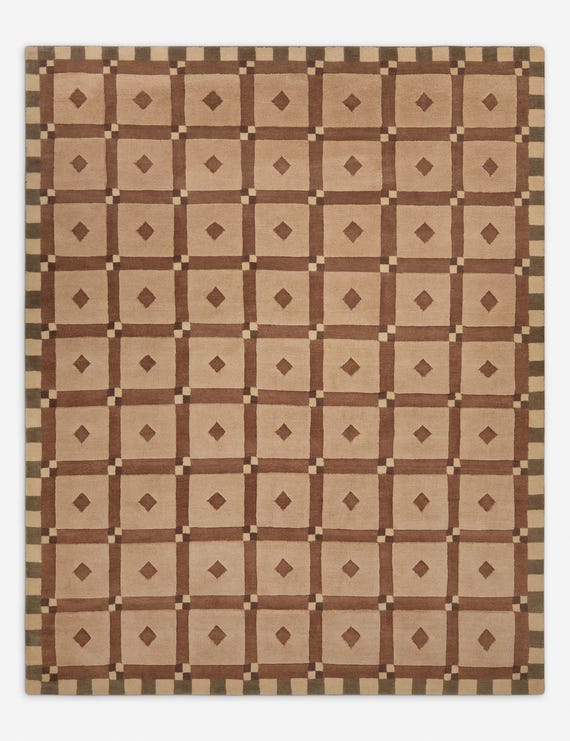 Hand Knotted Area Rug, Premium Wool Luxury Carpet for Living Room Bedroom and Dining Room, Custom Carpet
