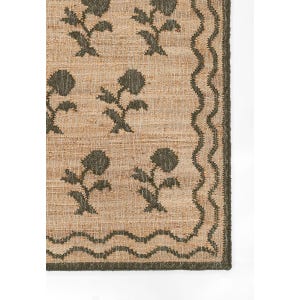 Handgeweven jute vloerkleed, handgemaakt jute vloerkleed, natuurlijk jute vloerkleed, katoenen jute vloerkleed, jute slaapkamer vloerkleed, aangepast formaat vloerkleed, jute vloerkleed binnen 8 x 10, 9 x 12 afbeelding 6