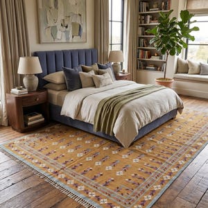 Wool Area Rug, Modern 9X12 Wool Rug, Wool Bedroom Rug for living room and Bedroom, Indoor Rug, Handwoven Wool Rug, Custom Wool Rug