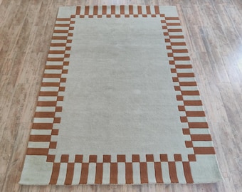 Handmade Wool Tufted Carpet -  Area Rug, Soft Wool Rug, Modern Home Decor, Custom Size Rug, Living Room or Bedroom Rug - Hand Tufted Rug