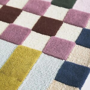 Handmade Wool Tufted Carpet -  Area Rug, Soft Wool Rug, Modern Home Decor, Custom Size Rug, Living Room, Bedroom Rug - 9X12 Hand Tufted Rug