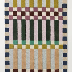 Handmade Wool Tufted Carpet -  Area Rug, Soft Wool Rug, Modern Home Decor, Custom Size Rug, Living Room, Bedroom Rug - 9X12 Hand Tufted Rug