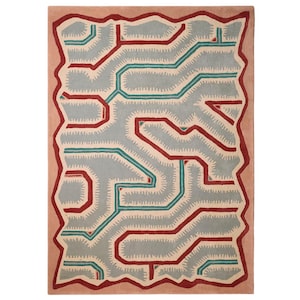 Area Wool Hand Tufted Rug -  Area Rug, Soft Wool Rug, 9X12 Modern Wool Rug , Custom Size Rug, Living Room or Bedroom Rug - Hand Tufted Rug
