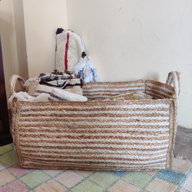 Jute Storage - Etsy