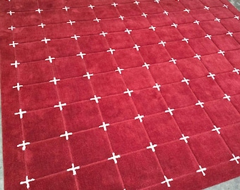 9X12 Wool Hand Tufted Rug - Modern Wool Area Rug Carpet, Custom Size Rug - Wool Soft Rug for Living Room or Bedroom and Dining - 8X10 Rug