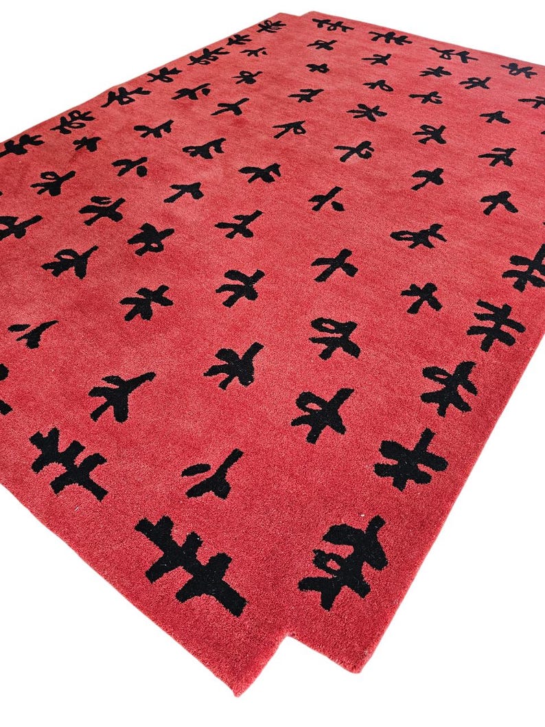 Premium Wool Hand Tufted Rug – Contemporary Interior Design, 9x12 Area Rug for Bedroom and Living Room