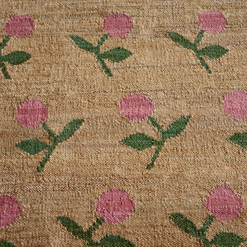 Handwoven Jute Rug, Jute Handmade Rug, Natural Jute Area Rug, Cotton Jute Rug, Jute Bedroom Rug, Custom Size Rug, 8X10, 9X12 Indoor Jute Rug