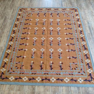 Wool Area Rug, Modern 9X12 Wool Rug, Wool Bedroom Rug for living room and Bedroom, Indoor Rug, Handwoven Wool Rug, Custom Wool Rug
