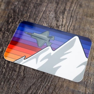 F-35 Scenic Mountain Pass Vinyl Sticker