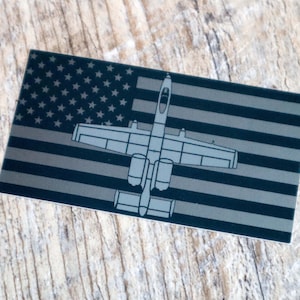 A-10 Subdued Flag Reflective Matte Vinyl Sticker