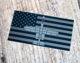 A-10 Subdued Flag Reflective Matte Vinyl Sticker