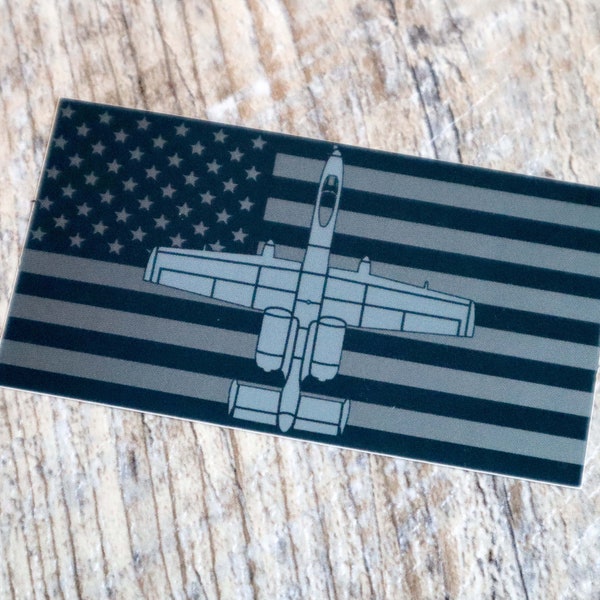 A-10 ingetogen vlag reflecterende mat vinyl sticker