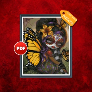 PDF Sweet Isabella Grille point de croix Jasmine Becket Griffith fée Grille point de croix Grille point de croix papillon Décoration d&#39;intérieur moderne