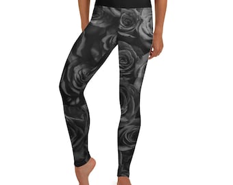 Every rose has its thorn Leggings - black rose leggings - valentines day - world rose day - gothic leggings