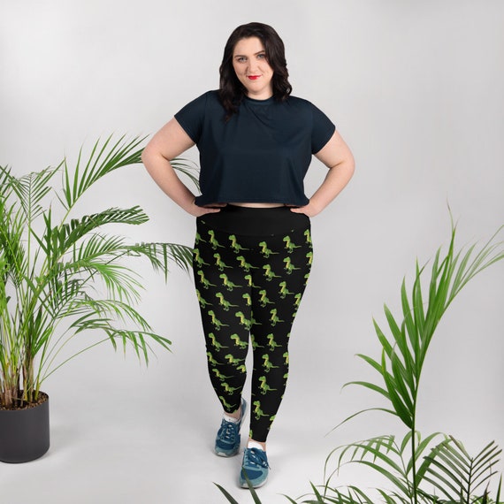 Licensed to Carry Small Arms Plus Size Leggings Fat Cat Productions Dinosaur Leggings Prehistoric Dinosaur Lover High Waist Yoga Etsy