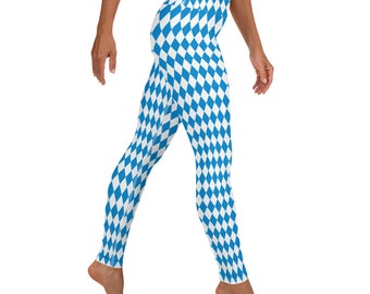 Don't be a sauerkraut Leggings - Oktoberfest leggings - blue argyle leggings - beer - bier - Deustchland