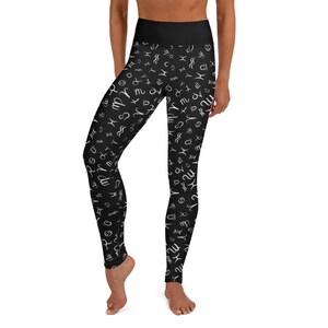 Aries Zodiac Leggings Black Leggings Workout Legging Zodiac