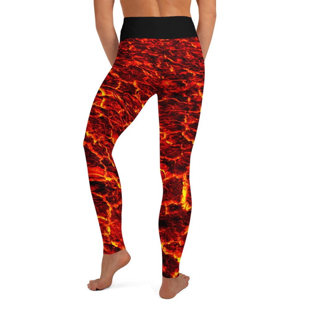 The Floor is Lava Leggings - Hot Lava - Volcano - Hot - Magma