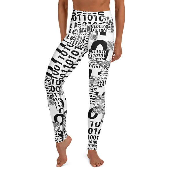 As easy as 01, 10, 11 Leggings - binary code leggings - maths leggings - matrix - programmer - computer leggings - world maths day