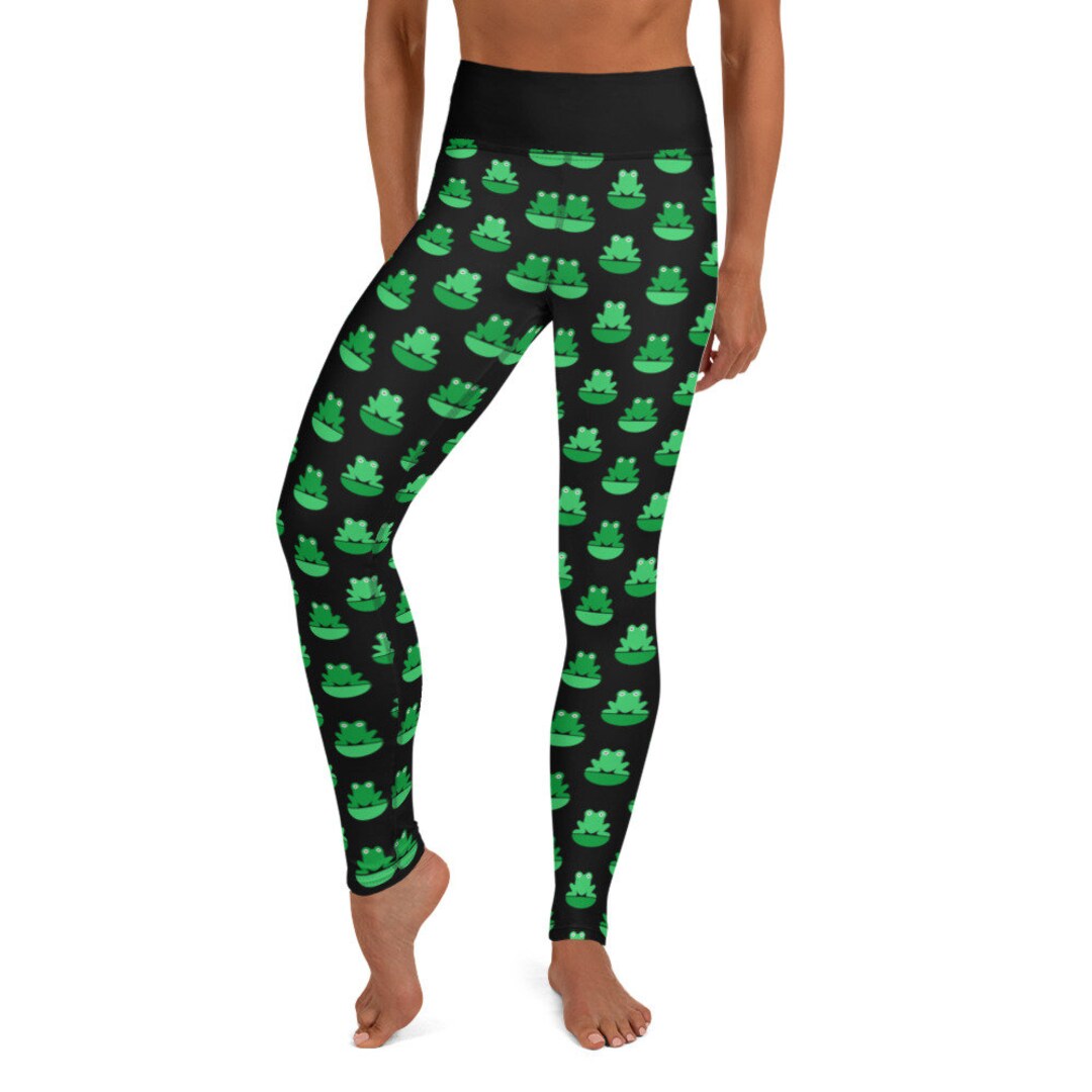 Quite Ribbeting Leggings Fat Cat Productions Frog Leggings