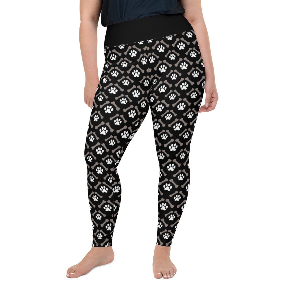 Paw print store running leggings