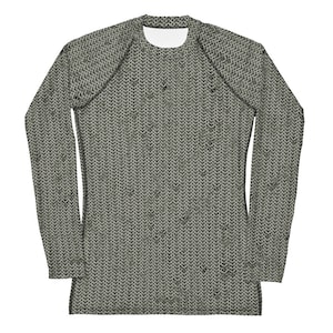 You&#39;ve got chain mail rash guard - armour - medieval costume - sun shirt - womens rash guard - mens rash guard