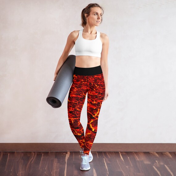 The Floor is Lava Leggings - Hot Lava - Volcano - Hot - Magma