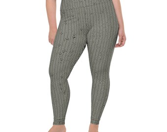 You&#39;ve got chain mail Plus Size Leggings - armour leggings - medieval leggings - plus size swim leggings - costume leggings