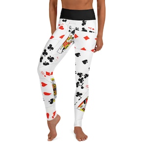 Leggings del castello di carte - Fat Cat Productions - carte da gioco - regalo del giocatore di poker