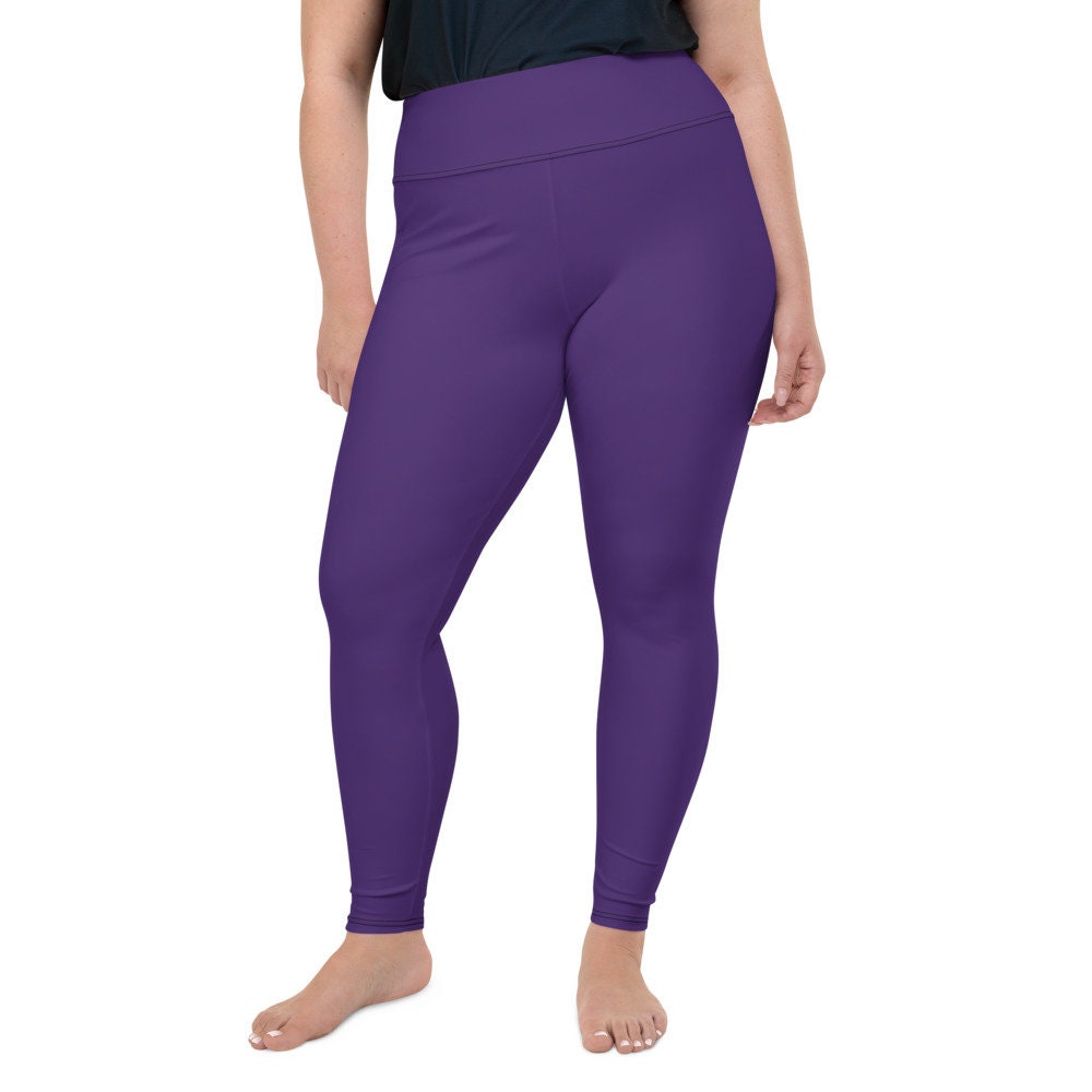 Solid Performance Single Color Plus Size Leggings Fat Cat Lifestyle High  Waist Leggings Stretchy Yoga Leggings -  Canada