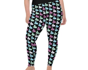 Just some bunny that I used to know Plus Size Leggings - Fat Cat Lifestyle - Easter rabbit - cute easter gift