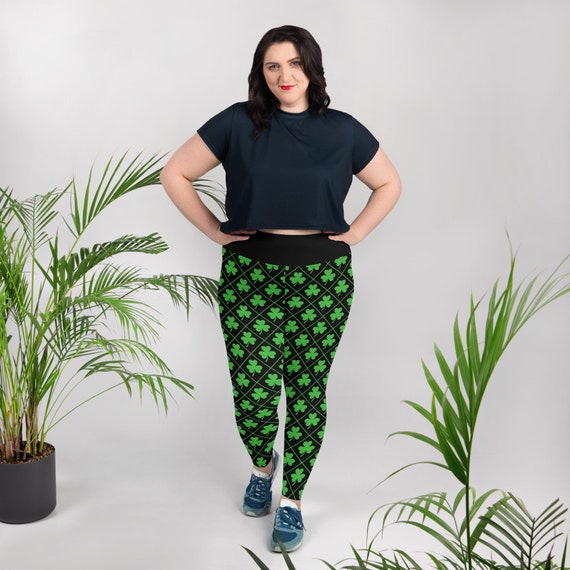 Metallic Lady Luck High Waisted Leggings: Women's St. Paddy's Outfits